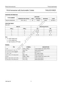 74ALVCH16623DL Datasheet Page 3