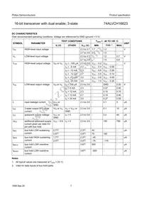 74ALVCH16623DL Datasheet Page 7