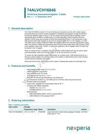 74ALVCH16646DGGS Datasheet Cover