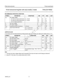 74ALVCH16652DGG:11 Datasheet Page 9