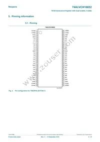 74ALVCH16652DGGS Datasheet Page 4