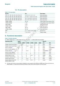 74ALVCH16652DGGS Datasheet Page 5