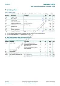 74ALVCH16652DGGS Datasheet Page 6