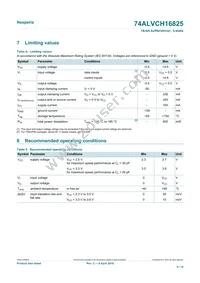 74ALVCH16825DGG:11 Datasheet Page 5