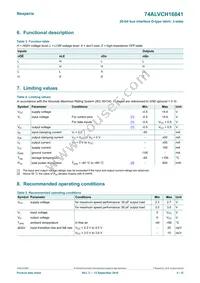 74ALVCH16841DGGS Datasheet Page 4