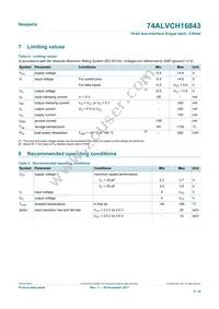 74ALVCH16843DGGY Datasheet Page 5