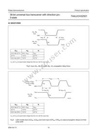 74ALVCH32501EC Datasheet Page 10