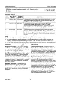 74ALVCH32501EC Datasheet Page 14