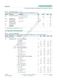 74ALVCH32973EC Datasheet Page 7