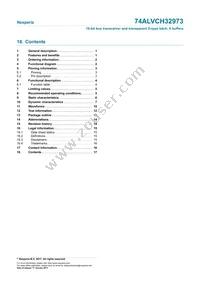 74ALVCH32973EC Datasheet Page 17