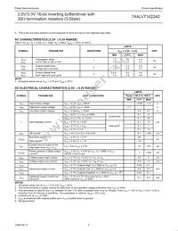 74ALVT162240DGG Datasheet Page 5