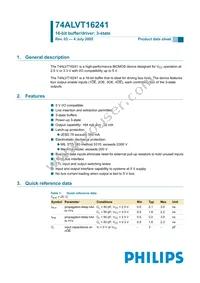 74ALVT16241DGG Datasheet Cover