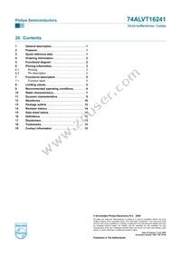 74ALVT16241DGG Datasheet Page 16