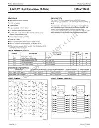 74ALVT16245DL Datasheet Page 2