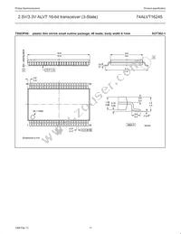 74ALVT16245DL Datasheet Page 11