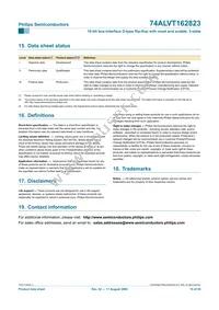 74ALVT162823DGG:11 Datasheet Page 20