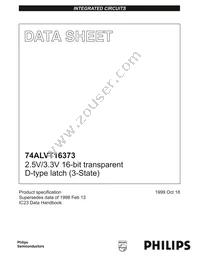 74ALVT16373DGG Datasheet Page 2