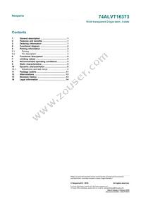 74ALVT16373DL Datasheet Page 16