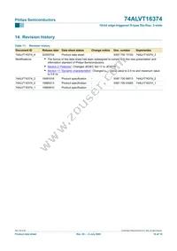 74ALVT16374DGG Datasheet Page 16