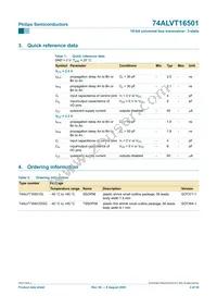 74ALVT16501DL Datasheet Page 3