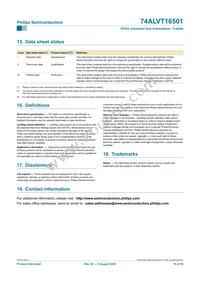 74ALVT16501DL Datasheet Page 20