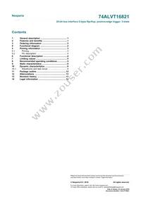 74ALVT16821DL Datasheet Page 16