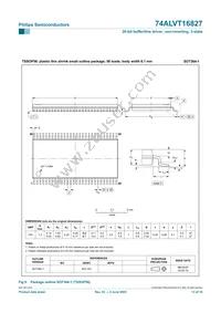 74ALVT16827DGG Datasheet Page 14