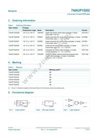 74AUP1G02GS Datasheet Page 2