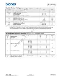 74AUP1G04FW4-7 Datasheet Page 3
