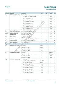 74AUP1G04GS Datasheet Page 6