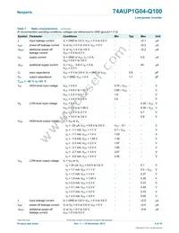 74AUP1G04GV-Q100H Datasheet Page 5