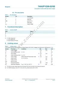 74AUP1G06GW-Q100H Datasheet Page 3