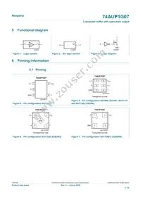 74AUP1G07GS Datasheet Page 3