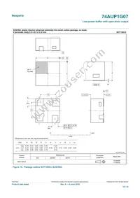 74AUP1G07GS Datasheet Page 18