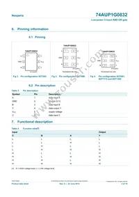 74AUP1G0832GN Datasheet Page 3