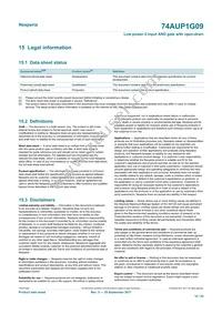 74AUP1G09GS Datasheet Page 18