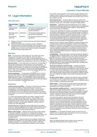 74AUP1G11GF Datasheet Page 17