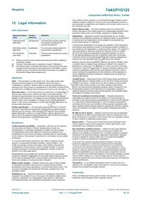 74AUP1G125GF Datasheet Page 20