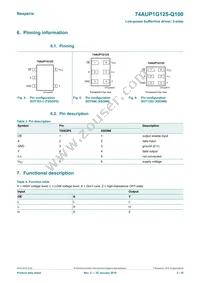 74AUP1G125GW-Q100H Datasheet Page 3