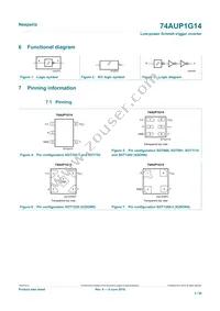 74AUP1G14GN Datasheet Page 3
