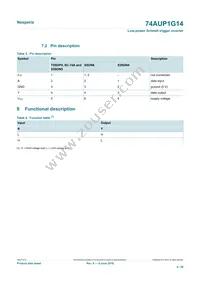 74AUP1G14GN Datasheet Page 4