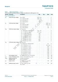 74AUP1G16GFH Datasheet Page 6