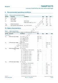 74AUP1G175GN Datasheet Page 5