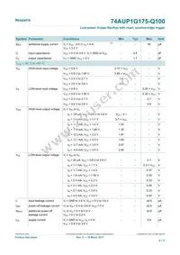 74AUP1G175GW-Q100H Datasheet Page 6