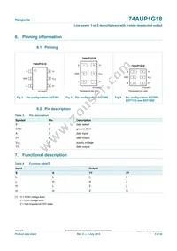 74AUP1G18GS Datasheet Page 3