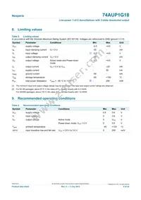 74AUP1G18GS Datasheet Page 4
