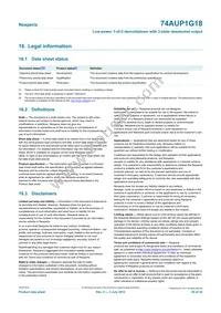 74AUP1G18GS Datasheet Page 20