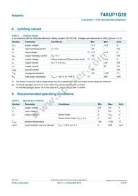 74AUP1G19GN Datasheet Page 4