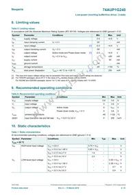 74AUP1G240GN Datasheet Page 4