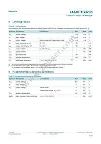 74AUP1G3208GN Datasheet Page 5